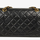 Chanel Vintage Small Classic Double Flap Bag Black Quilted Lambskin 24K Gold-Plated Hardware