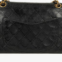 Chanel Vintage Small Classic Double Flap Bag Black Quilted Lambskin 24K Gold-Plated Hardware