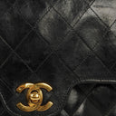 Chanel Vintage Small Classic Double Flap Bag Black Quilted Lambskin 24K Gold-Plated Hardware