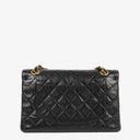 Chanel Vintage Small Classic Double Flap Bag Black Quilted Lambskin 24K Gold-Plated Hardware