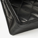 Chanel Vintage Small Classic Double Flap Bag Black Quilted Lambskin 24K Gold-Plated Hardware