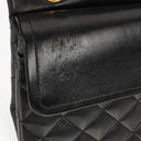 Chanel Vintage Small Classic Double Flap Bag Black Quilted Lambskin 24K Gold-Plated Hardware