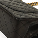 Chanel Vintage Small Classic Double Flap Bag Black Quilted Lambskin With 24K Gold-Plated Hardware