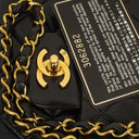 Chanel Vintage Small Classic Double Flap Bag Black Quilted Lambskin With 24K Gold-Plated Hardware