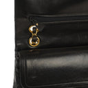 Chanel Vintage Small Classic Double Flap Bag Black Quilted Lambskin With 24K Gold-Plated Hardware