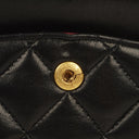 Chanel Vintage Small Classic Double Flap Bag Black Quilted Lambskin With 24K Gold-Plated Hardware
