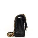 Chanel Vintage Small Classic Double Flap Bag Black Quilted Lambskin With 24K Gold-Plated Hardware