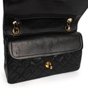 Chanel Vintage Small Classic Double Flap Bag Black Quilted Lambskin With 24K Gold-Plated Hardware