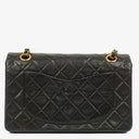 Chanel Vintage Small Classic Double Flap Bag Black Quilted Lambskin With 24K Gold-Plated Hardware