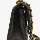 Chanel Vintage Small Classic Double Flap Bag Black Quilted Lambskin With 24K Gold-Plated Hardware