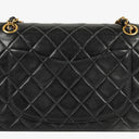 Chanel Vintage Small Classic Double Flap Bag Black Quilted Leather 24K Gold-Plated Hardware