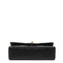 Chanel Vintage Small Classic Double Flap Black Quilted Lamskin 24K Gold-Plated Hardware