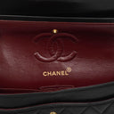 Chanel Vintage Small Classic Double Flap Black Quilted Lamskin 24K Gold-Plated Hardware