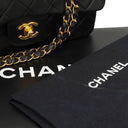 Chanel Vintage Small Classic Double Flap Black Quilted Lamskin 24K Gold-Plated Hardware