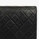 Chanel Vintage Small Classic Single Flap Bag Black Quilted Lambskin With 24K Gold-Plated Hardware