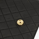 Chanel Vintage Small Classic Single Flap Bag Black Quilted Lambskin With 24K Gold-Plated Hardware