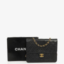 Chanel Vintage Small Classic Single Flap Bag Black Quilted Lambskin With 24K Gold-Plated Hardware