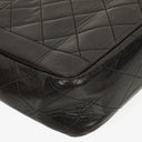 Chanel Vintage Small Single Flap Bag Black Quilted Lambskin With 24K Gold-Plated Hardware