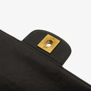 Chanel Vintage Small Single Flap Bag Black Quilted Lambskin With 24K Gold-Plated Hardware