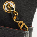 Chanel Vintage Small Single Flap In Black Quilted Jersey And Leather With 24K Gold-Plated Hardware