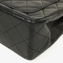 Chanel Vintage Square Classic Double Flap Bag Black Quilted Lambskin 24K Gold-Plated Hardware