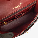 Chanel Vintage Square Classic Double Flap Bag Black Quilted Lambskin 24K Gold-Plated Hardware