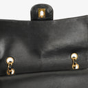 Chanel Vintage Square Classic Double Flap Bag Black Quilted Lambskin 24K Gold-Plated Hardware
