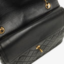 Chanel Vintage Square Classic Double Flap Bag Black Quilted Lambskin 24K Gold-Plated Hardware