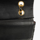 Chanel Vintage Square Classic Double Flap Bag Black Quilted Lambskin 24K Gold-Plated Hardware