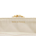 Chanel Vintage Square Flap Bag In White Quilted Lambskin With 24K Gold-Plated Hardware