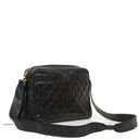 Chanel Vintage Camera Tassel Bag Black Quilted Lambskin Gold-Tone Hardware