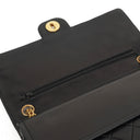 Chanel Vintage Timeless Classic Medium Double Flap Bag Black Quilted Lambskin With 24K Gold-Plated Hardware And Mademoiselle Chain