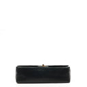 Chanel Vintage Timeless Classic Medium Double Flap Bag Black Quilted Lambskin With 24K Gold-Plated Hardware And Mademoiselle Chain