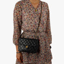 Chanel Vintage Timeless Classic Square Single Flap Bag Black Quilted Lambskin With 24K Gold-Plated Hardware