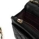Chanel Wallet On Chain WOC Black Quilted Lambskin With Gold-Tone  Hardware