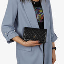 Chanel Wallet On Chain WOC Black Quilted Lambskin With Gold-Tone  Hardware