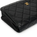 Chanel Wallet On Chain WOC Black Quilted Lambskin With Gold-Tone  Hardware
