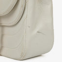 Chanel White Horizontal Quilted Small Double Flap Bag With 24K Gold-Plated Hardware