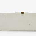 Chanel White Horizontal Quilted Small Double Flap Bag With 24K Gold-Plated Hardware