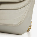 Chanel White Horizontal Quilted Small Double Flap Bag With 24K Gold-Plated Hardware
