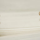 Chanel White Horizontal Quilted Small Double Flap Bag With 24K Gold-Plated Hardware