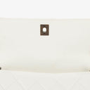 Chanel White Quilted Lambskin Plastic Hardware Shouder Bag