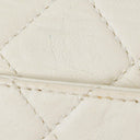 Chanel White Quilted Lambskin Plastic Hardware Shouder Bag