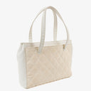 Chanel Wild Stitch Beige Surpique Tote Bag