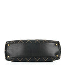 Chanel Wild Stitch Black Quilted Leather CC Shoulder Bag With Gold-Tone Hardware