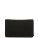 Chanel WOC Mini Classic Full Flap Black Quilted Suede With 24K Gold-Plated Hardware