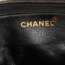 Chanel XL CC Logo Black Quilted Leather Tote Bag