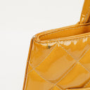 Chanel Yellow Patent Leather Medallion Tote Bag