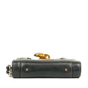 Chloe Black Calfskin Paddington Compact Zip Around Coin Purse Wallet
