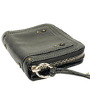 Chloe Black Calfskin Paddington Compact Zip Around Coin Purse Wallet